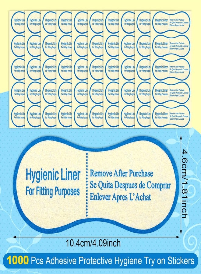 Dunzoom 500 Pcs Adhesive Protective Hygiene Try on Sticker Hygiene Strip Bulk for Swimwear Underwear Panty Liners Bikini - Image 2